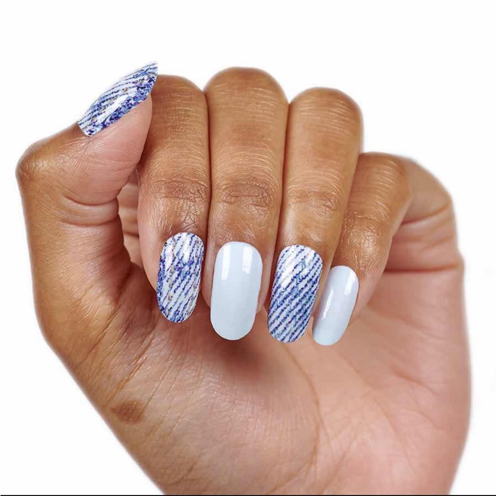 🏖️Color Street Blue Jean Baby Nail Strips